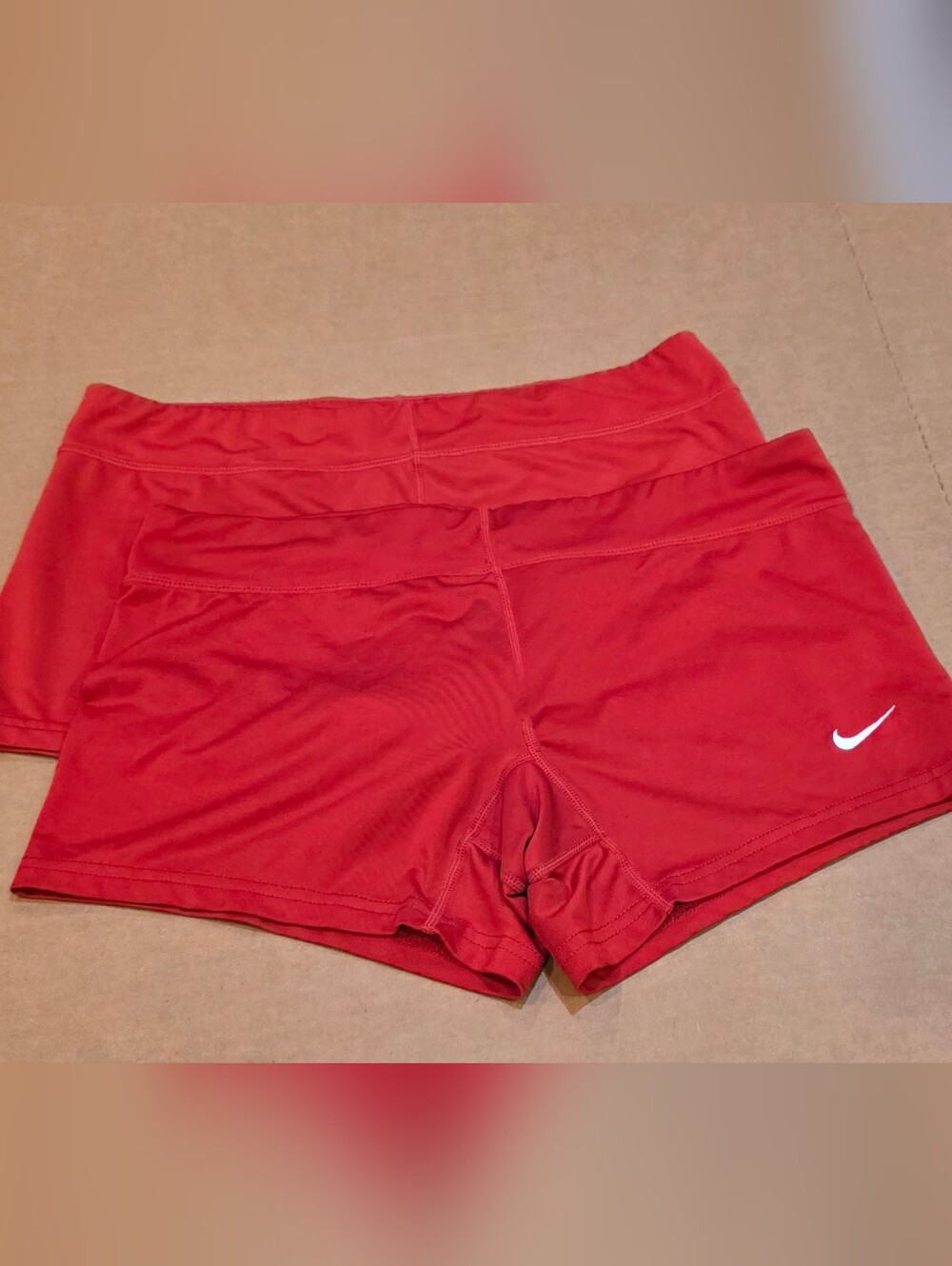 Nike Women’s Red Athletic Shorts Set  of 2